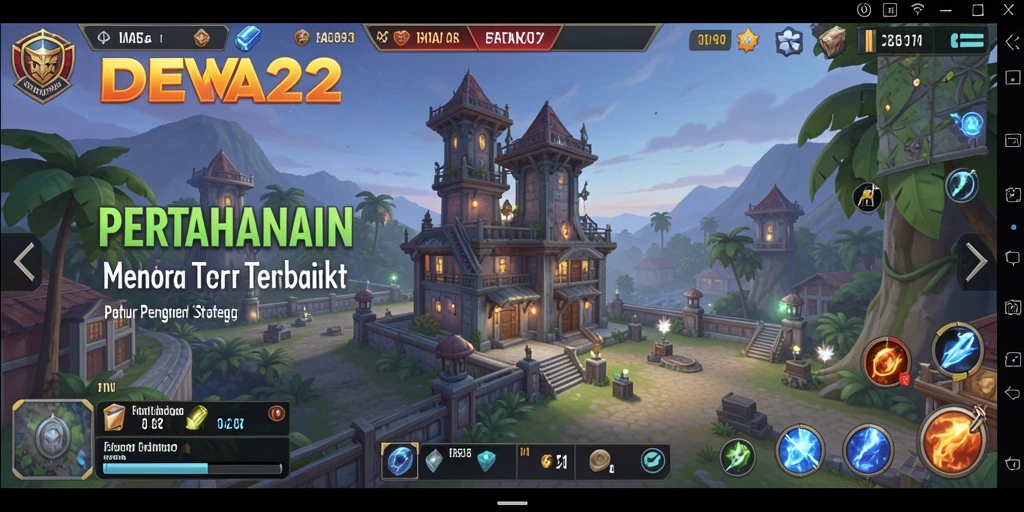 Tampilan gameplay DEWA22 yang menegangkan dan penuh strategi.