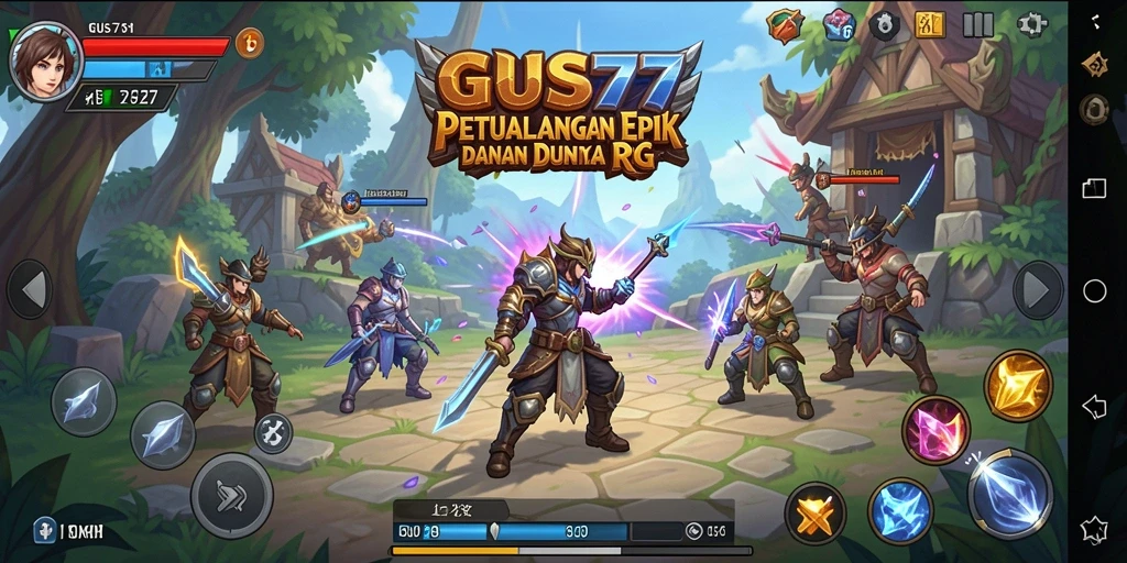Tampilan permainan RPG GUS77 dengan petualangan yang mendebarkan.