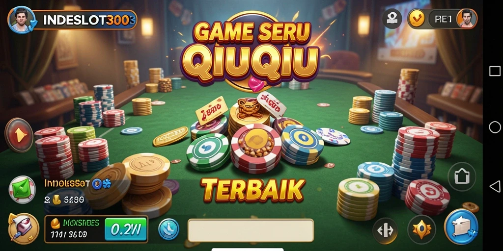Tampilan menarik gameplay QiuQiu INDESLOT303 yang seru.