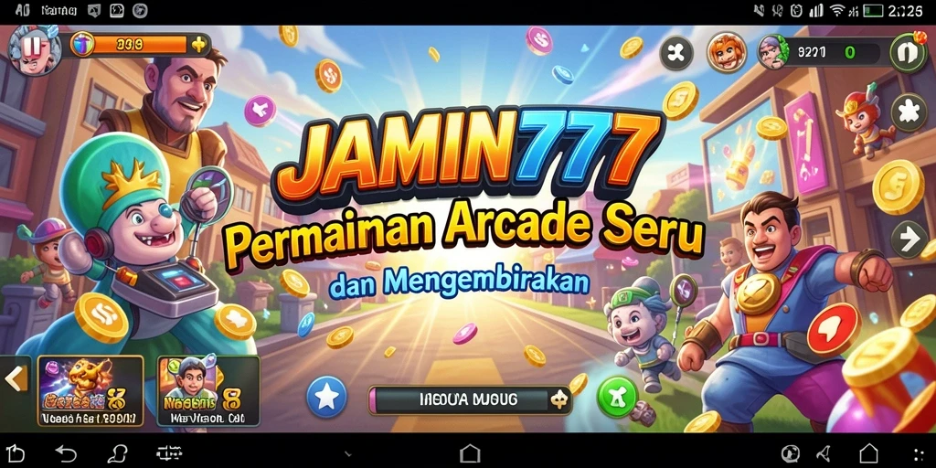 Screenshot utama dari JAMIN777 menampilkan keragaman level arcade yang menarik.