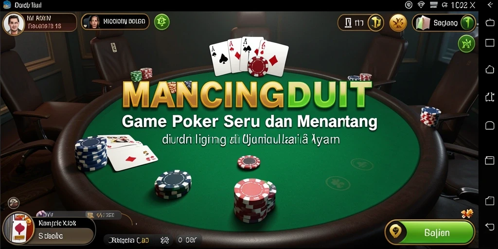Tampilan gameplay MANCINGDUIT yang menarik dan menegangkan.
