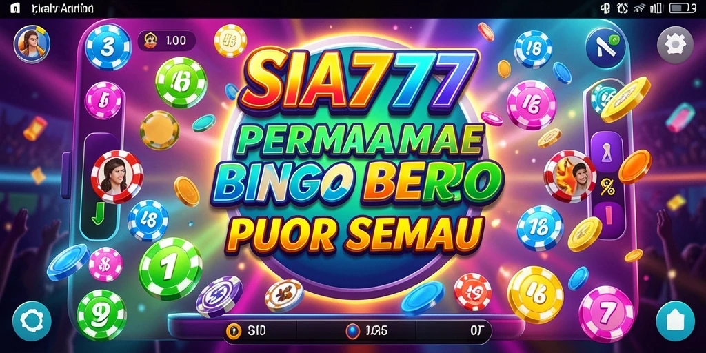 Tampilan menarik dari gameplay Bingo yang seru di SIA777.