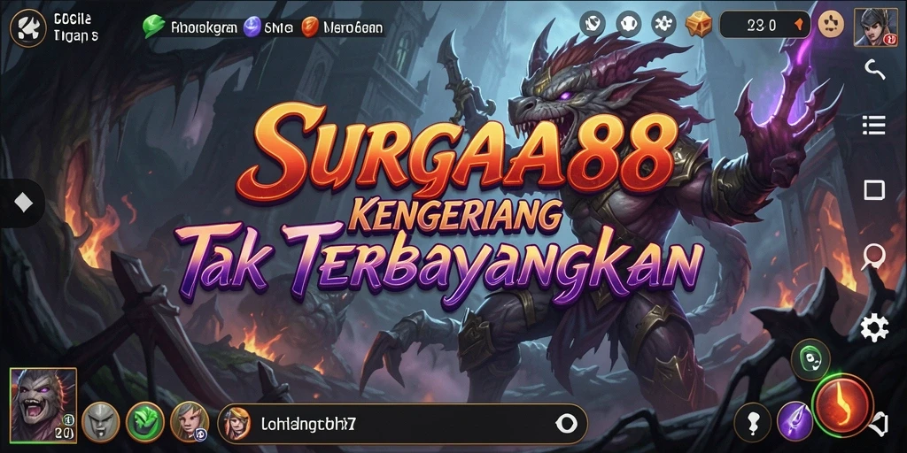 Tangkapan layar dari gameplay menakutkan dalam SURGA88.