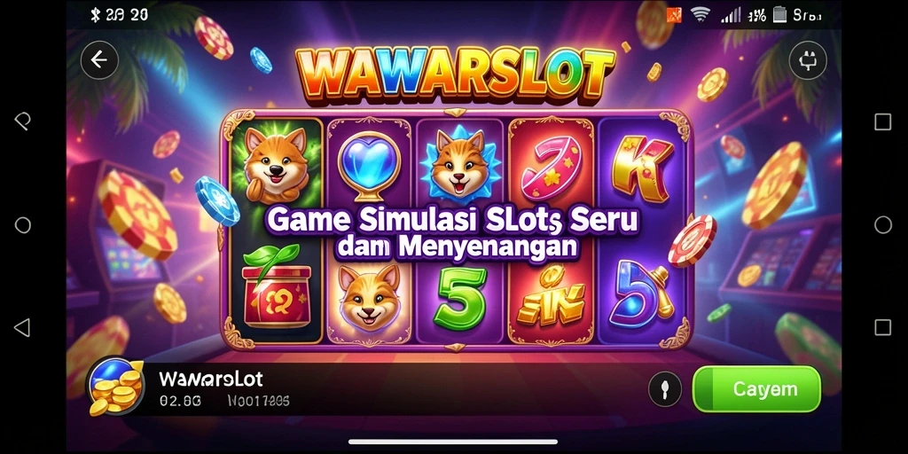 Cuplikan gameplay dari WAWARSLOT dengan desain menarik.