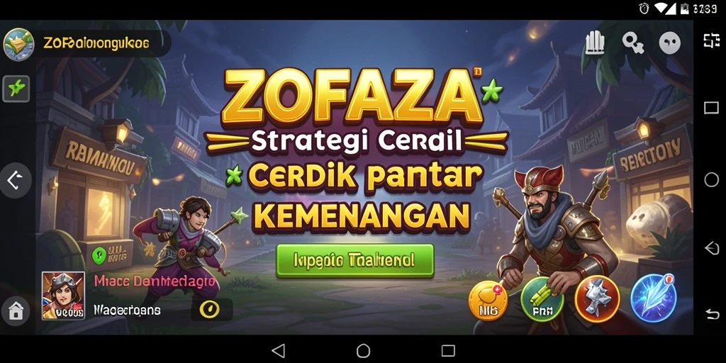 Gameplay ZOFAZA yang menarik dan penuh strategi.